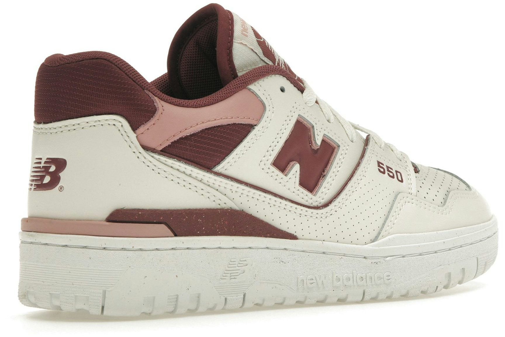 New Balance 550 Washed Burgundy (Women's)-4