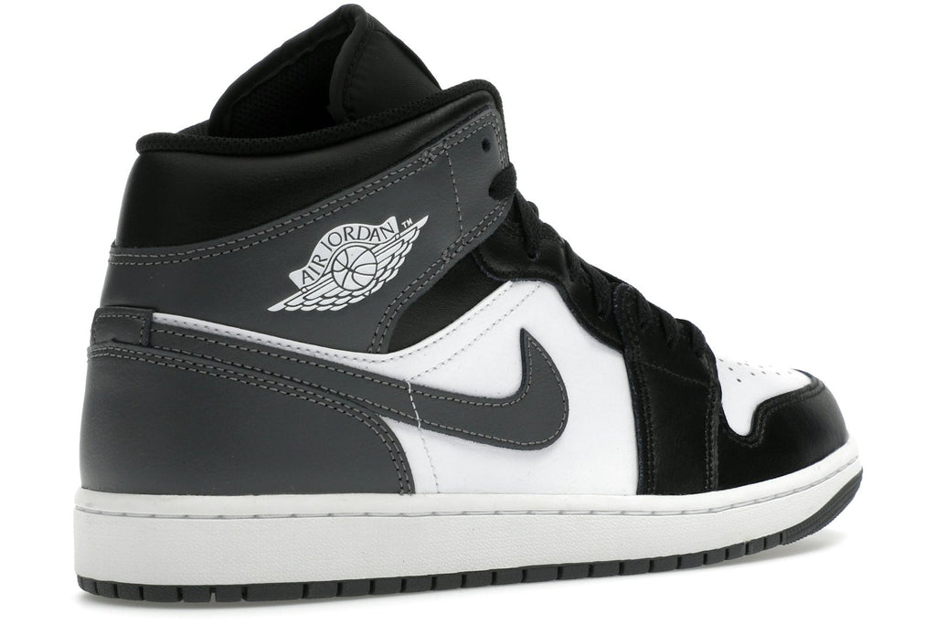 Jordan 1 Mid Black White Iron Grey