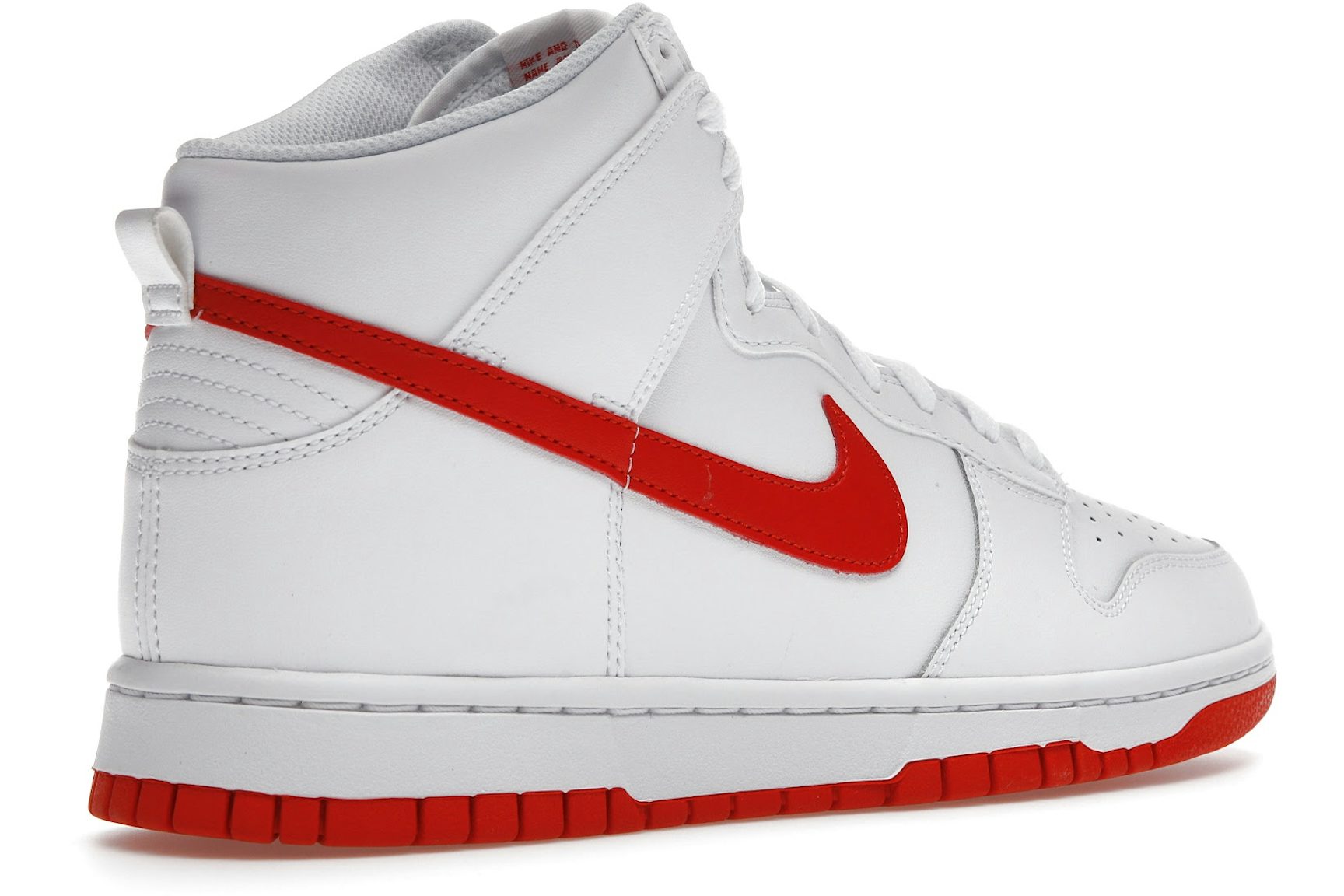 Nike Dunk High White Picante Red-4