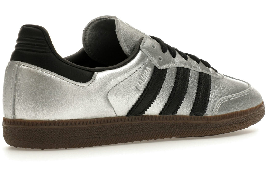 adidas Samba OG Silver Metallic Black Gum (Women's)-4