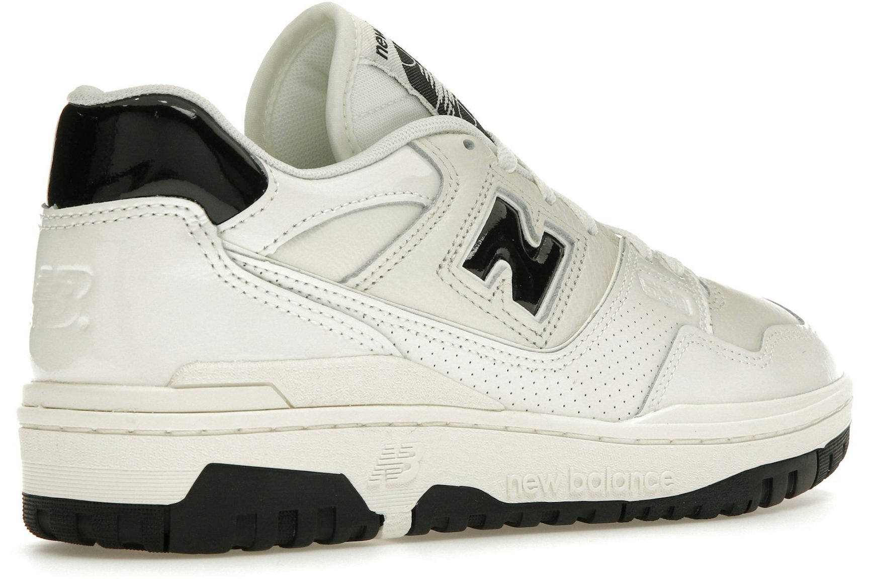 New Balance 550 Sea Salt Black Patent-4