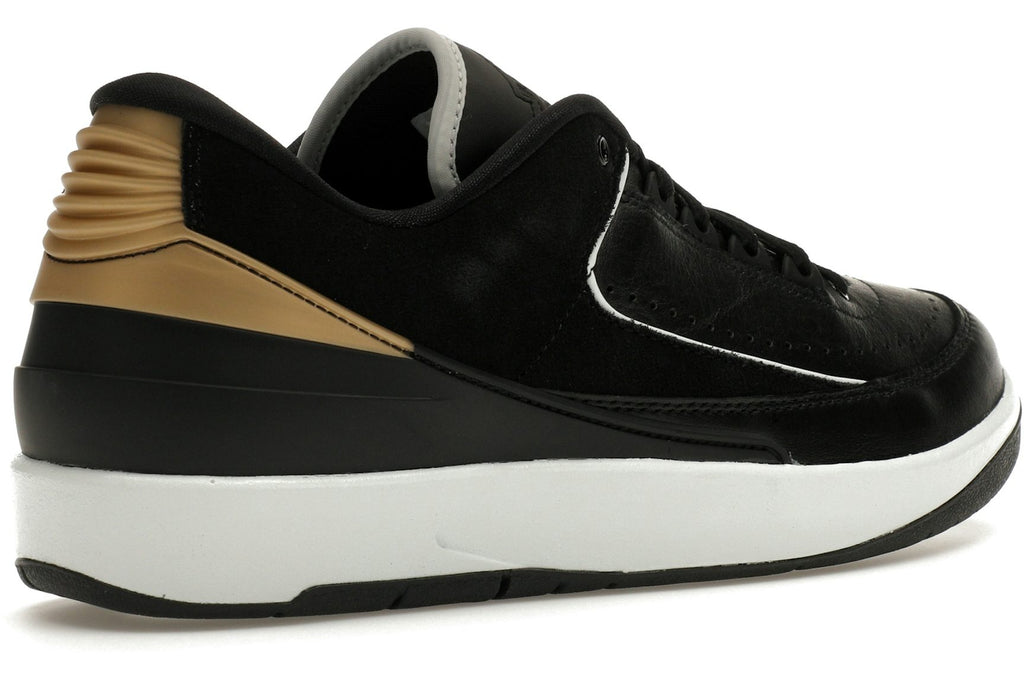 Jordan 2 Retro Low Black Metallic Gold (Women's)