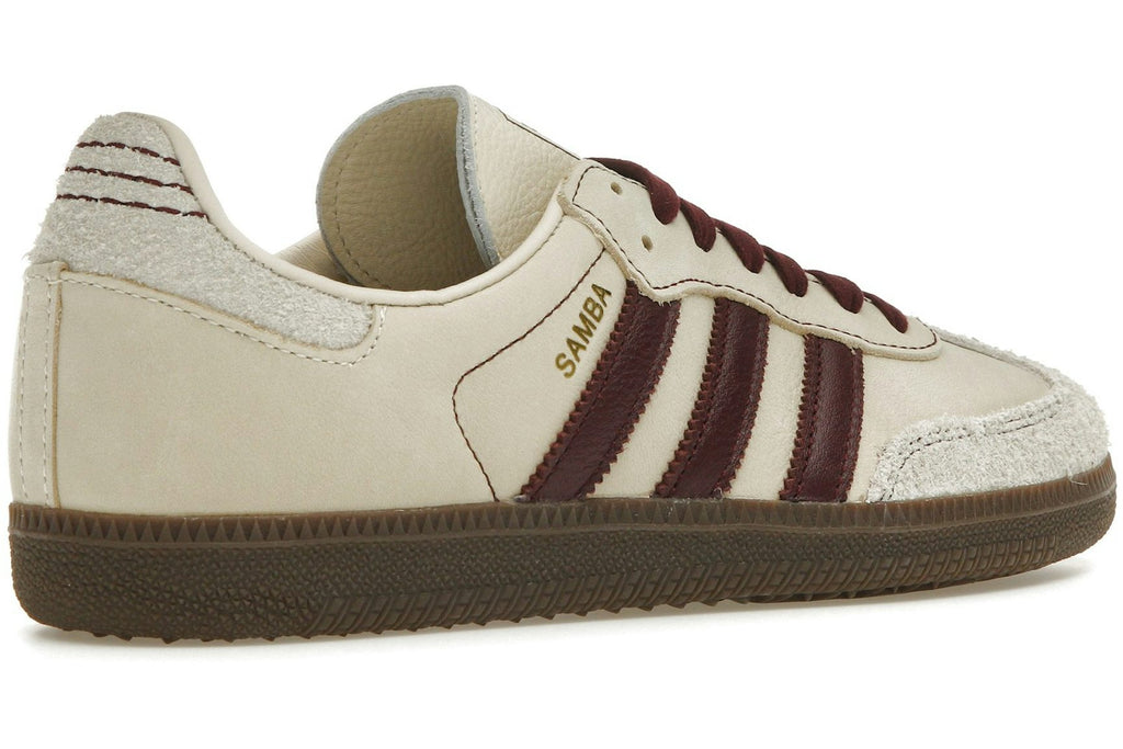 adidas Samba OG Wonder White Maroon (Women's)-4