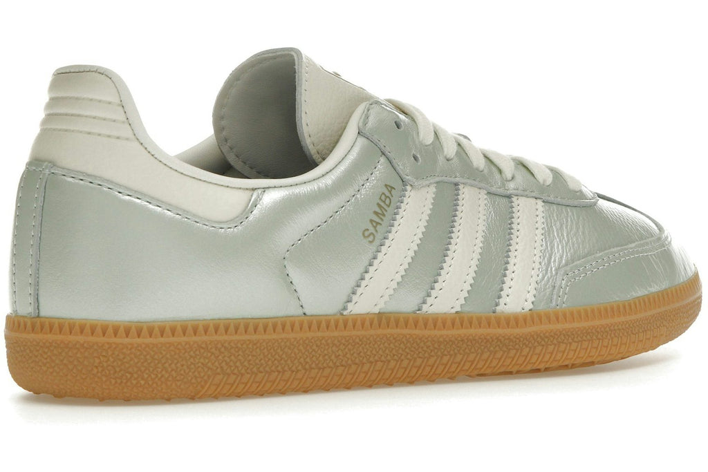 adidas Samba OG Linen Green Metallic (Women's)-4