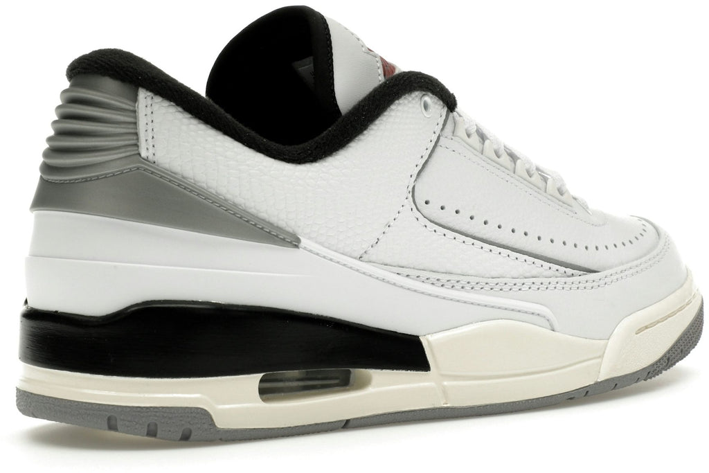 Jordan 2/3 White Black Metallic Silver