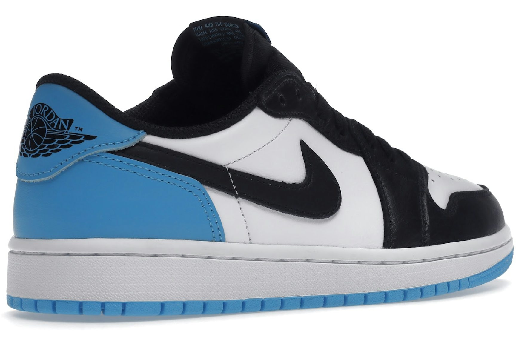 Jordan 1 Retro Low OG Black Dark Powder Blue (Women's)-4