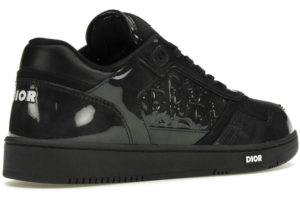 Dior B27 Low Black Patent Dior Oblique Gravity Embossed-4