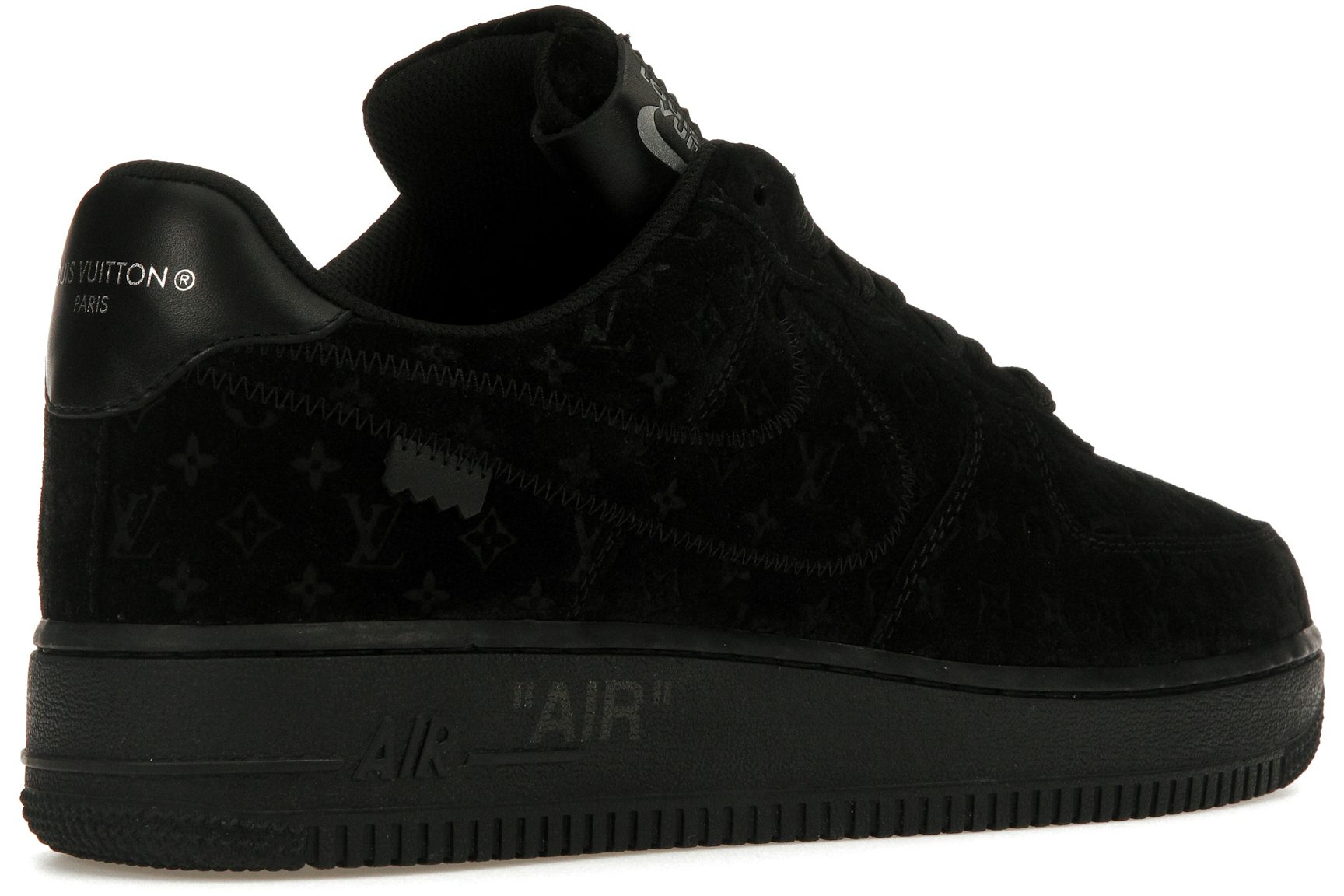 Louis Vuitton Nike Air Force 1 Low By Virgil Abloh Black-4