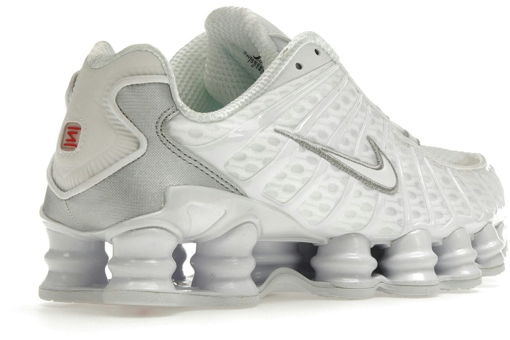 Nike Shox TL White Metallic Silver Max Orange (Women's)