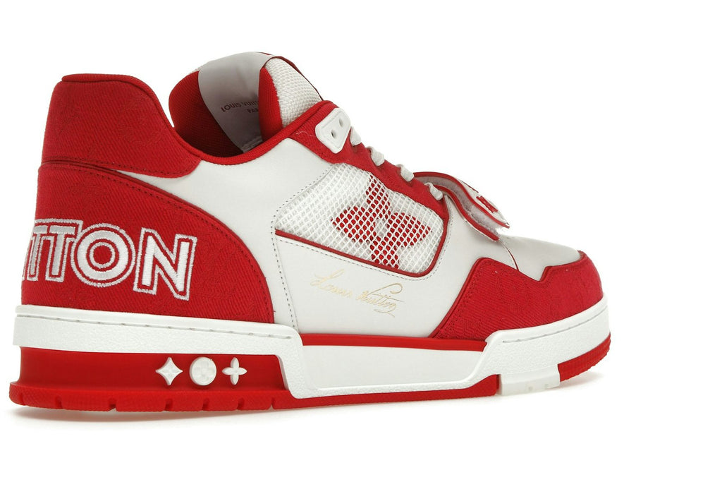 Louis Vuitton Trainer Red Monogram Denim
