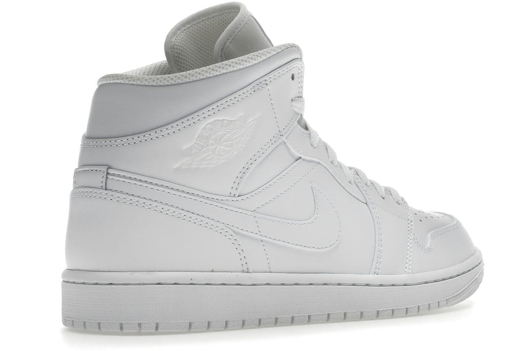 Jordan 1 Mid Triple White