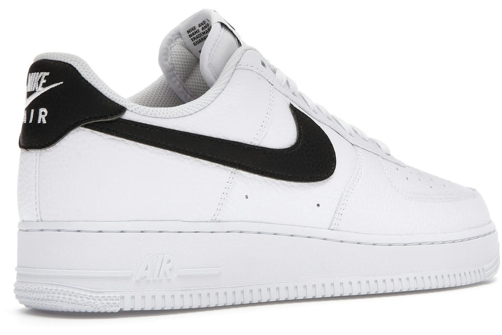 Nike Air Force 1 Low '07 White Black Pebbled Leather