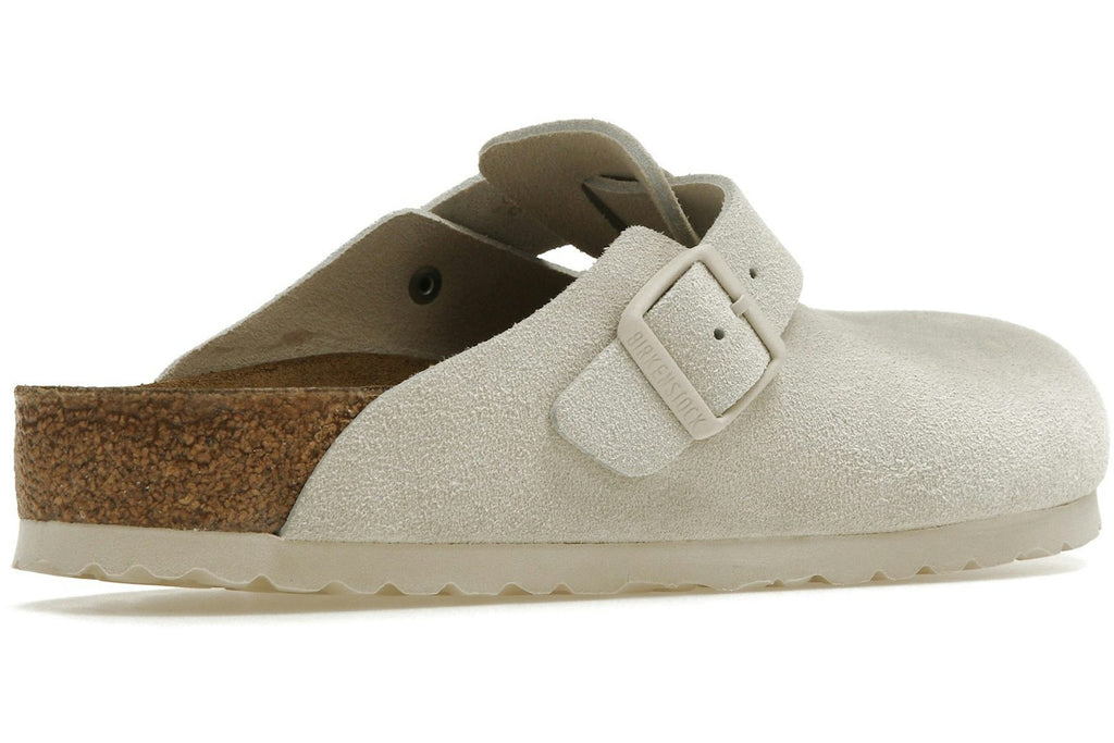 Birkenstock Boston Antique White Suede-4