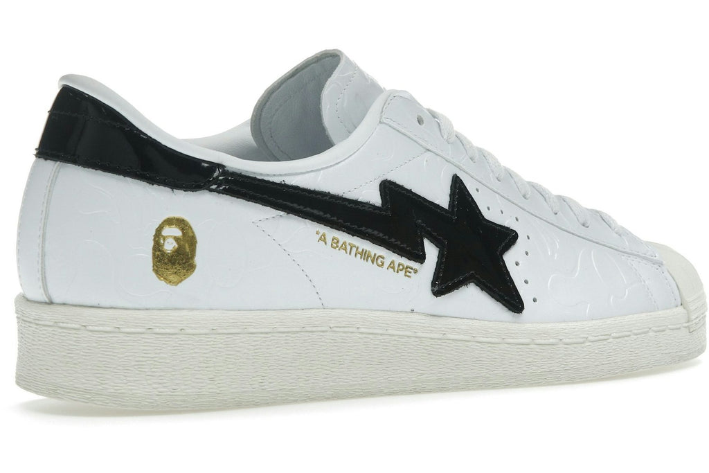 adidas Superstar Vintage Bape White Black-4