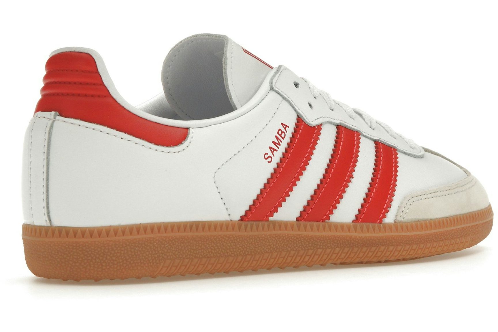 adidas Samba OG White Solar Red Gum (Women's)-4