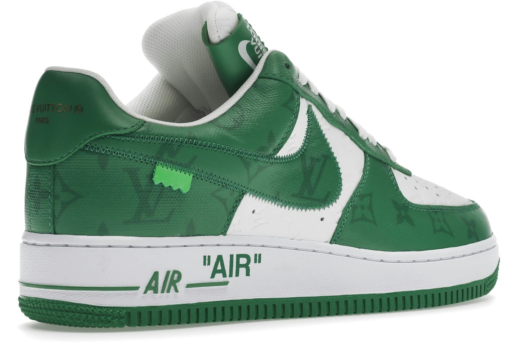 Louis Vuitton Nike Air Force 1 Low By Virgil Abloh White Green-4