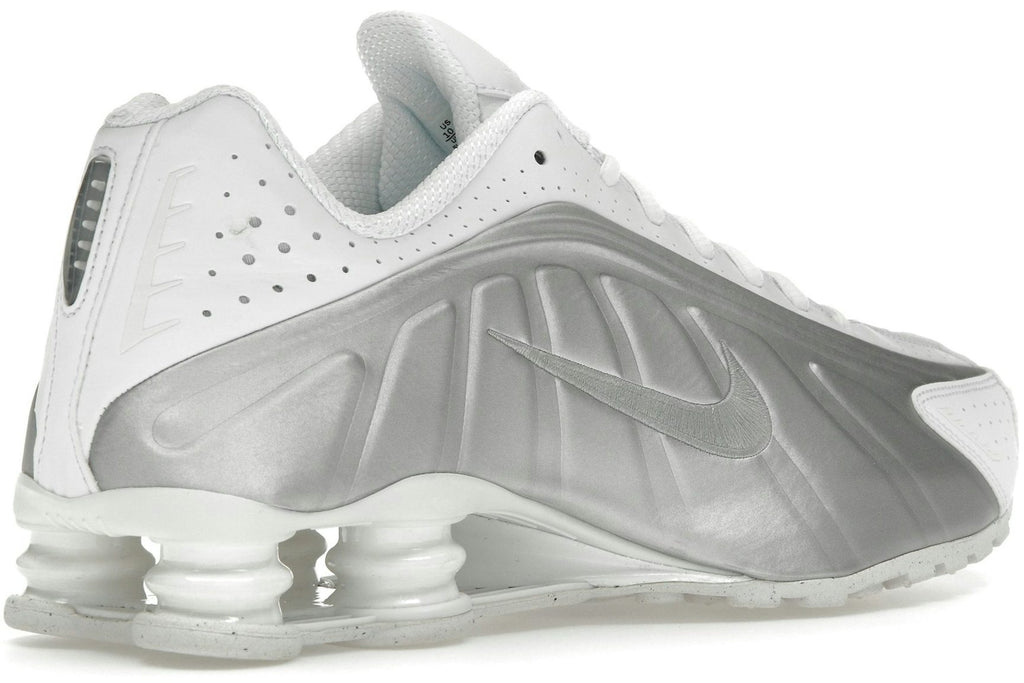 Nike Shox R4 White Bright Crimson Metallic Silver