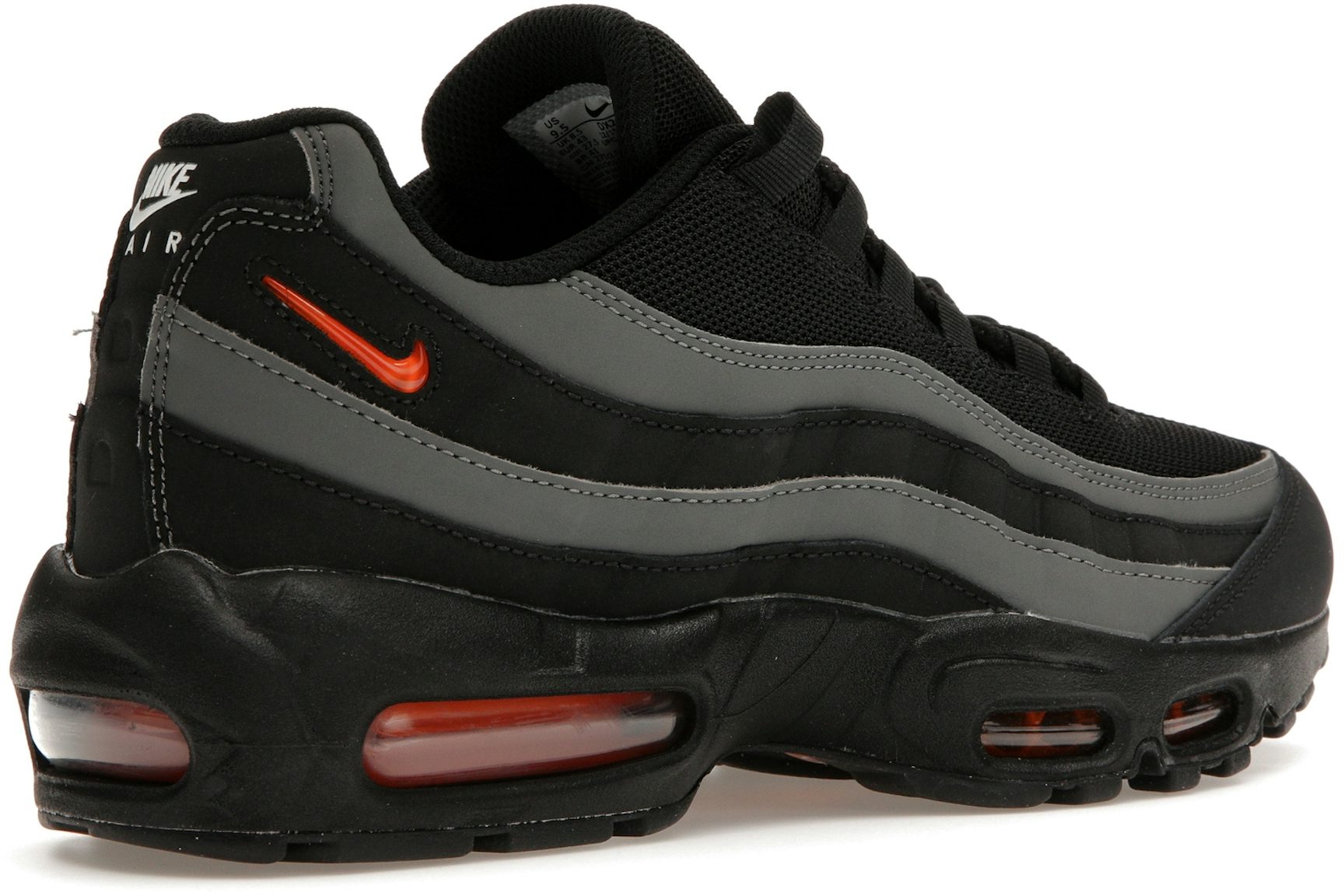 Nike Air Max 95 Black Grey Safety Orange