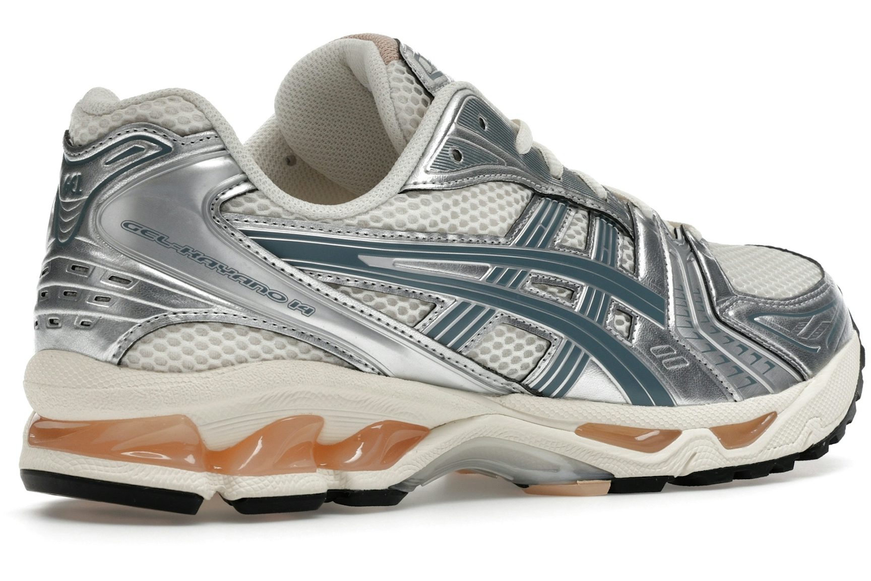ASICS Gel-Kayano 14 Birch Pure Silver Teal Gold-4
