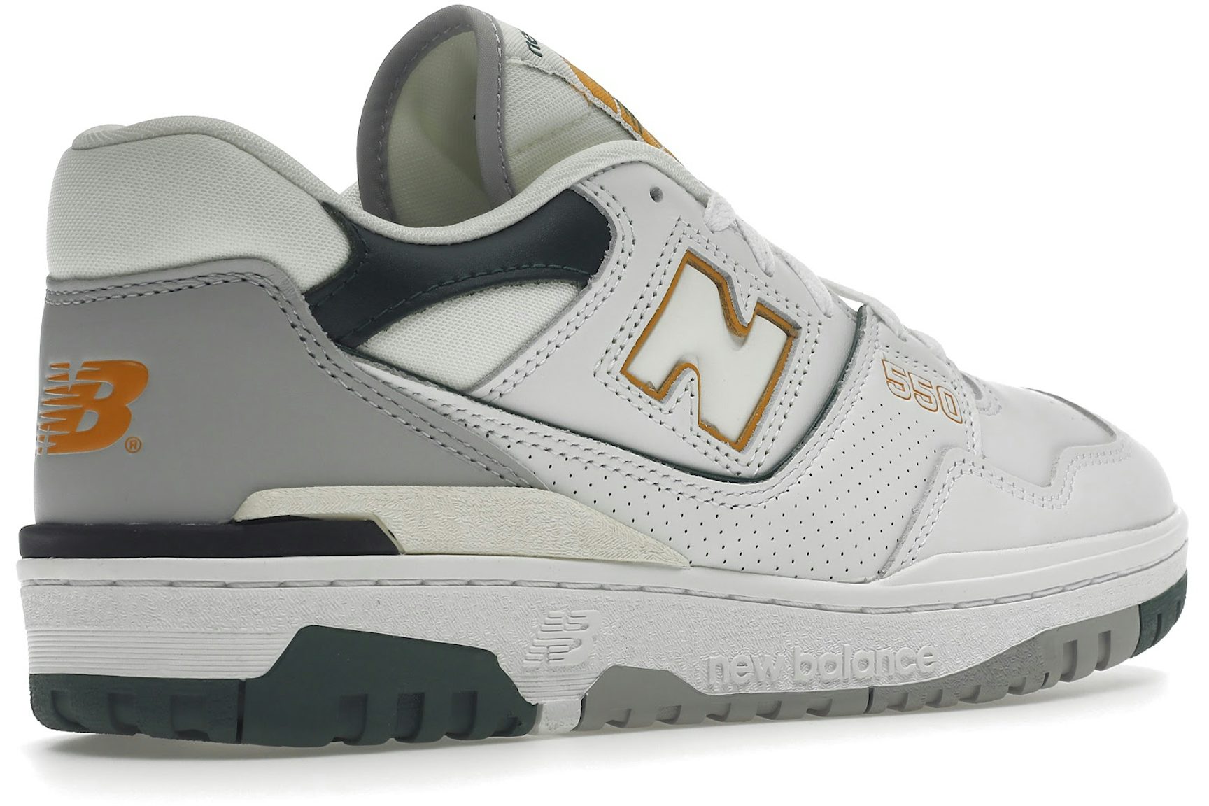 New Balance 550 White Nightwatch Green-4