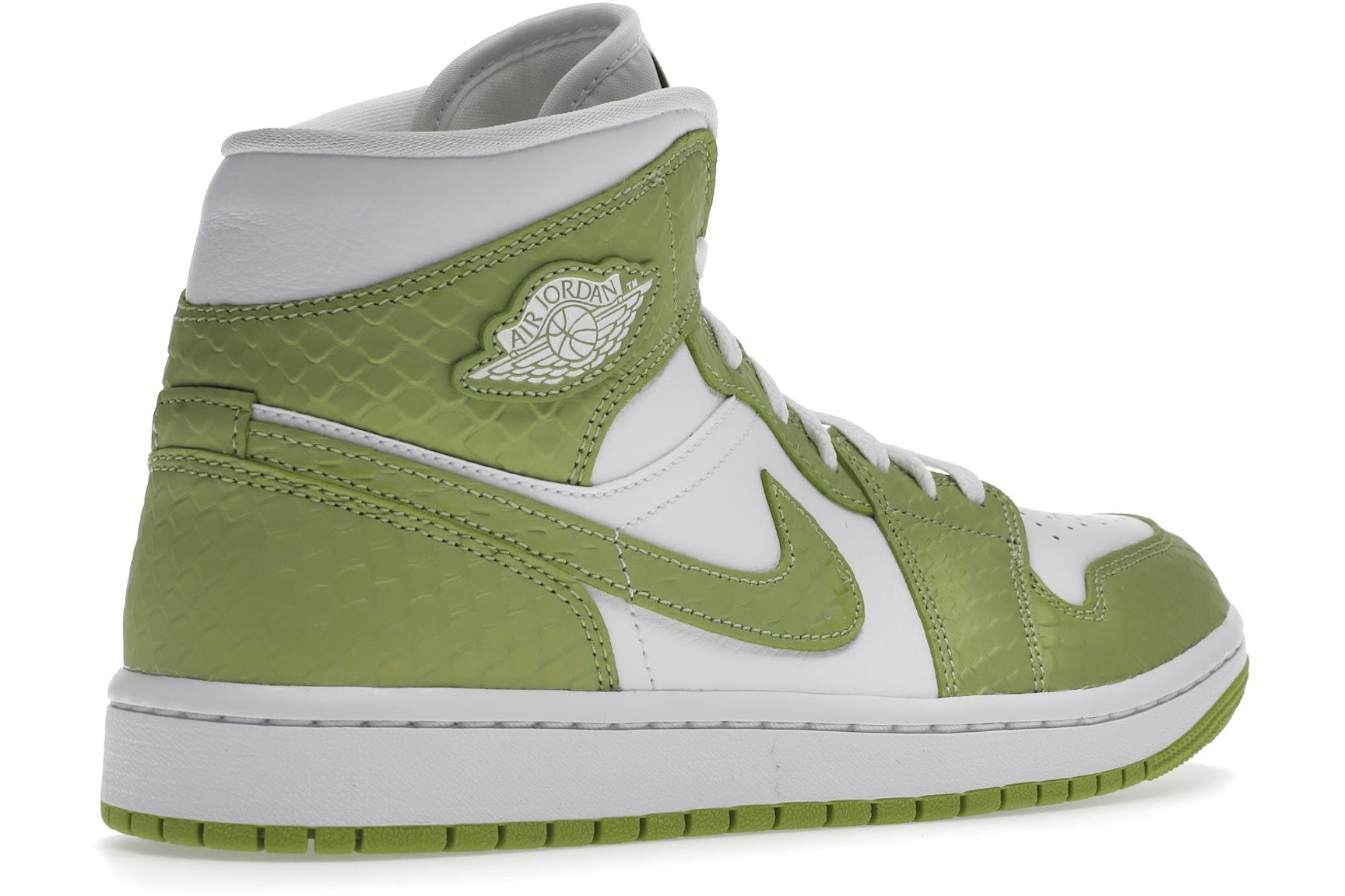 Jordan 1 Mid Green Python (Women's)