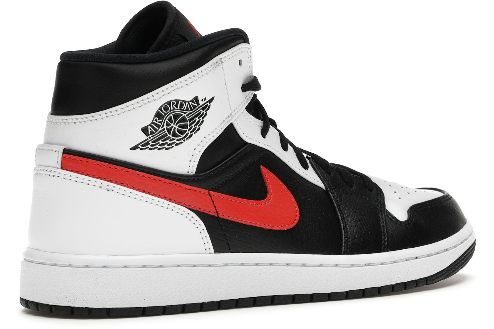 Jordan 1 Mid Black Chile Red White