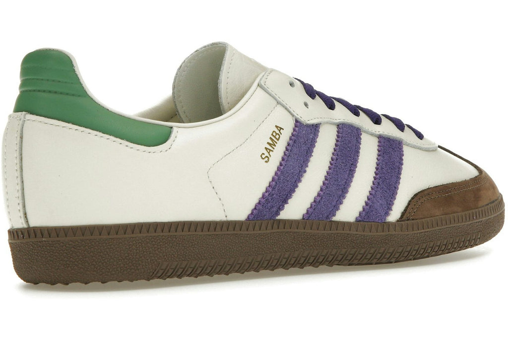 adidas Samba OG Off White Core Purple Green Brown (Women's)-4