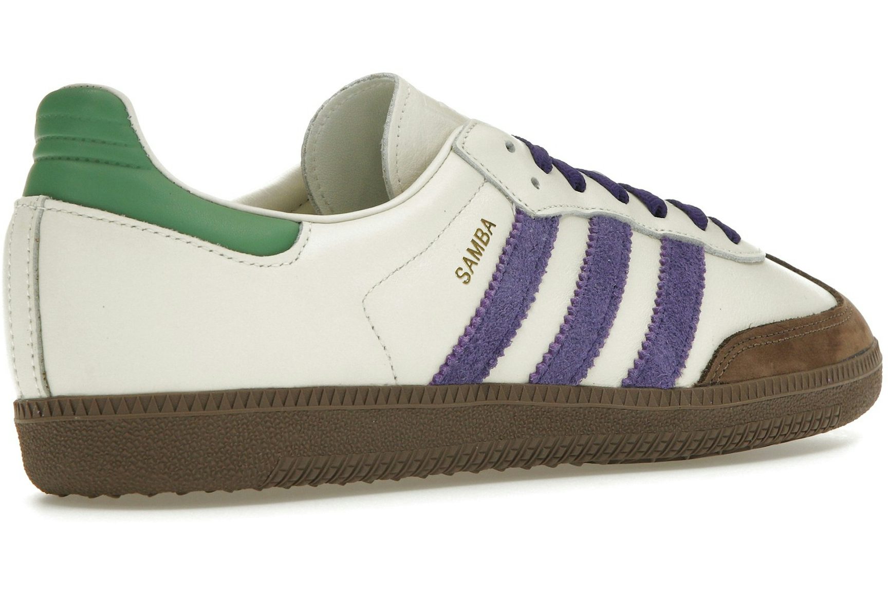 adidas Samba OG Off White Core Purple Green Brown (Women's)-4