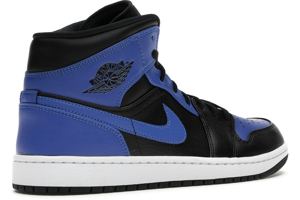 Jordan 1 Mid Hyper Royal Tumbled Leather