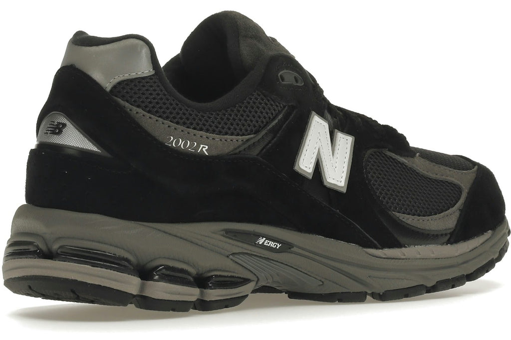 New Balance 2002R Black Dark Grey White-4