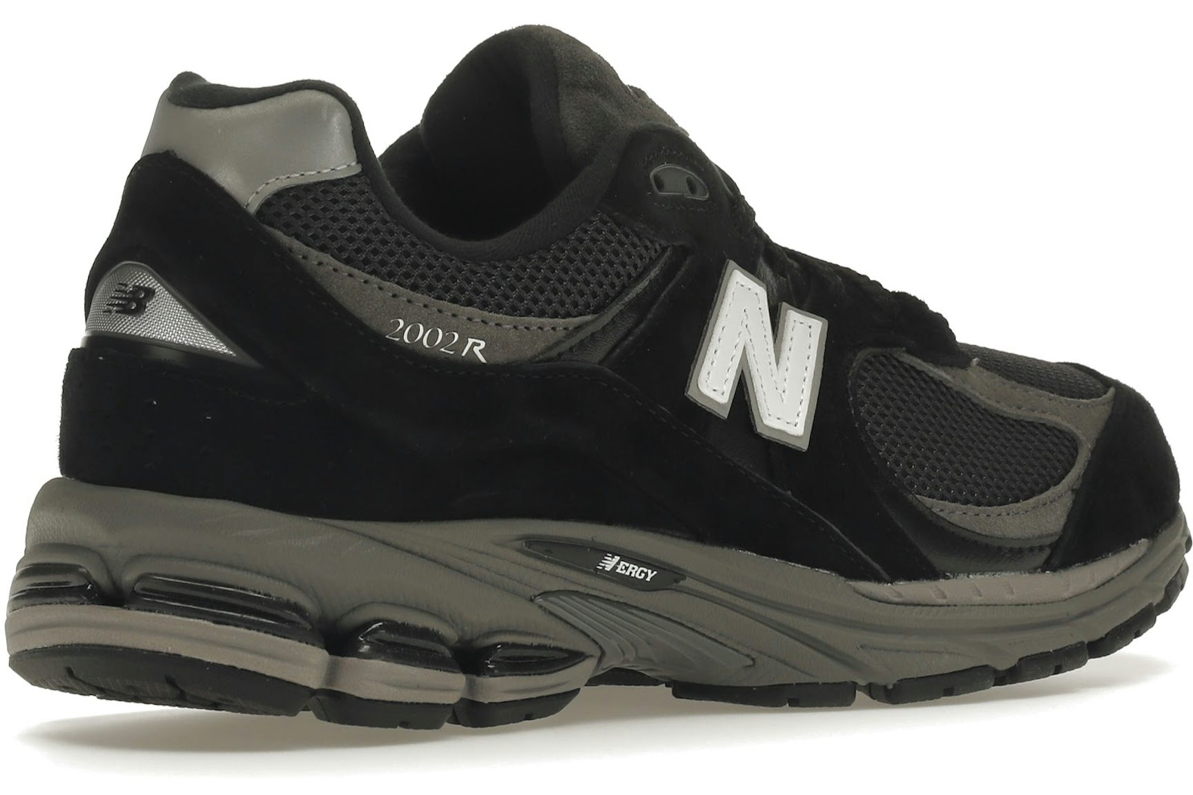 New Balance 2002R Black Dark Grey White-4